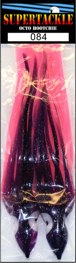 Product picture of a purple and pink Supertackle fishing lure hoochie 084 Nurple
